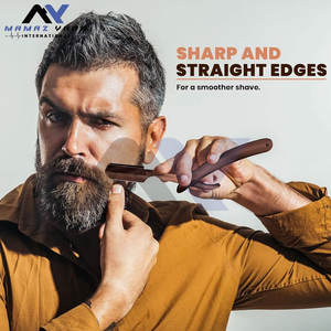 Navaja de Afeitar Profesional para Barberos, Navaja de Seguridad de Acero Inoxidable, Cuchilla de Afeitar Manual para el Cuidado de la Barba - Product Image 2