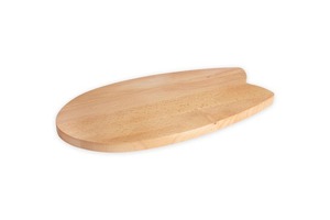 Tabla de cortar queso redondo de madera clásico hecho a mano flores esmaltadas de media mano para cocina uso vegetal al por mayor - Product Image 5