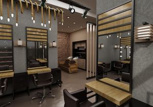 ¡Venta Directa de Fábrica! Muebles Comerciales de Hierro Metálico de Alta Calidad con Diseño Moderno para Salón de Belleza y Barbería a Buen Precio - Product Image 2