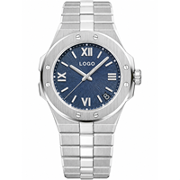 Montre mécanique squelette pour homme, boîtier en céramique bleue haut de gamme, nouveau modèle, anti-magnétique, étanche, ultra-mince, Business 176