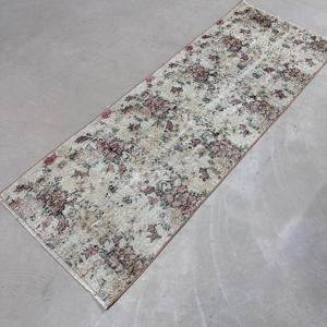 Turkish Vintage Rug, 2.3x6.1 ft <b>Runner</b> Rug, <b>Red</b> Brown Plants & trees Rug - Product Image 2