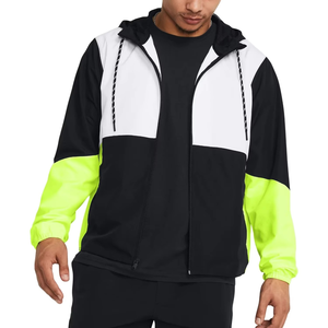 Custom Logo Windbreaker <b>Jacket</b> High Quality Sports <b>Light</b> Weight Outdoor Hooded Windbreaker <b>Jacket</b> for <b>Men</b> - Product Image 2