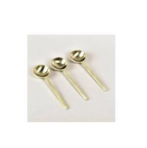 Cuillère en laiton à usage domestique Couverts Cuillère en or Cuillère à dessert à long manche Cuillères à thé vintage en acier inoxydable Nouveau design - Product Image 5
