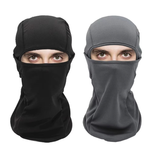 Máscara de esquí de cara completa para hombre reactiva al calor duradero Un agujero Tejido con logotipo personalizado Beanie Pasamontañas desgastado personalizado Máscara de esquí - Product Image 2