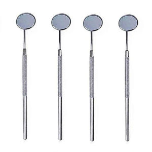 Miroir cosmétique en acier inoxydable à prix d'usine, outil professionnel de vérification des cils, mural, simple face, plaqué or - Product Image 1