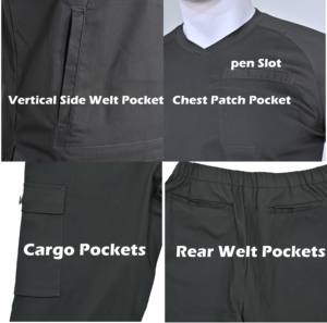 Uniformes Médicos Personalizados de Alta Calidad en Verde y Morado para Hospitales y Clínicas, Uniformes de Dentista con Logotipo, Uniformes de Médico para Hombre, 2025 - Product Image 3