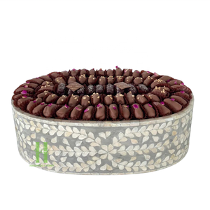 Plateau Décoratif Unique avec Nacre Design Boho Plats Assiettes pour Présentoir à Chocolat Plateau de Service du Ramadan du Vietnam - Product Image 4