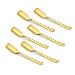 Bulk <b>Gold</b> Knife Fork <b>Spoon</b> Cutlery Stainless Steel Square Handle Flatware Silverware - Product Image 5