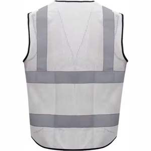Chaleco de Seguridad Moderno de Alta Visibilidad Reflectante, Ropa de Trabajo Transpirable de Poliéster con Opciones Personalizables, Unisex, Precio Bajo - Product Image 3