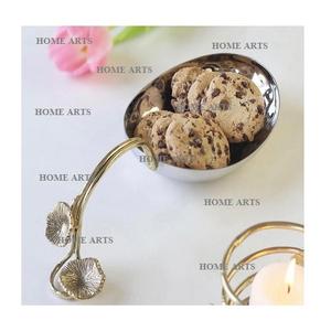 Bol à fruits secs de couleur différente de conception antique en aluminium serveur de noix de taille personnalisée avec plateau pour l'utilisation d'ustensiles de cuisine - Product Image 5