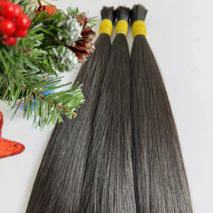 ราคาขายส่ง! ผมต่อทำจาก1B ผมมนุษย์ผมบริสุทธิ์จากเวียดนามผมไม่ร่วงผมตรงนุ่มสลวย - Product Image 6