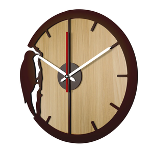 Horloge murale en bois classique au design gravé Fabricant et exportateur Fantaisie Nouveau design Horloge de décoration murale Top Exportateur Inde - Product Image 2