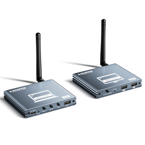 Transmisor y Receptor Inalámbrico HDMI KVM SYONG, Kit Extensor Inalámbrico con <span class=keywords><strong>Antena</strong></span>, Transmisión sin Pérdidas de 200M 1080P con Salida en Bucle - Product Image 1