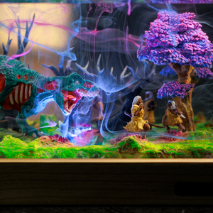 Lámpara de resina, lámpara de epoxi, lámpara de resina personalizada, lámpara de resina epoxi, lámpara púrpura, madera de luz nocturna, lámpara de mesa de madera, lámpara de regalo de Navidad - Product Image 5