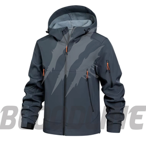 Men's Color Blocking <b>Waterproof</b> Breathable Windproof Eco-Friendly Quick Dry <b>Thin</b> Knitted Puffer <b>Jacket</b> Zipper Closure Formal - Product Image 5