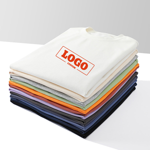 Logo personnalisé poids lourds T-shirts Tee Shirt 100% coton hommes T-shirt 200GSM épais coton surdimensionné T-shirts vierges - Product Image 3