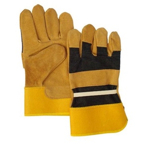 Good Quality Full <b>Finger</b> Leather Working <b>Gloves</b> for Men XL Size Breathable Hand Protection with Anti-Slip working <b>Glove</b> - Product Image 1