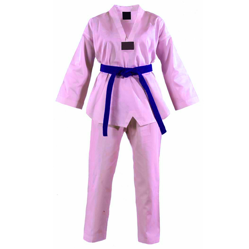 White Unisex Long Sleeve Taekwondo Karate Judo & Brazilian Jiu-Jitsu Clothing Costumes for Children Adults Martial Arts Uniforms