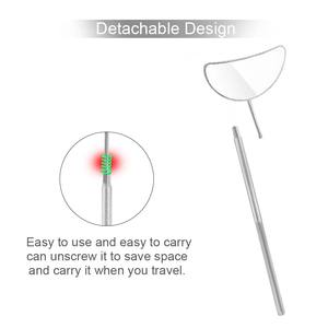 Miroirs à cils en argent de qualité supérieure, miroirs en forme de lune pour extensions de cils, étiquette privée, acier inoxydable, étiquette personnalisée par Bahasa Pro - Product Image 6