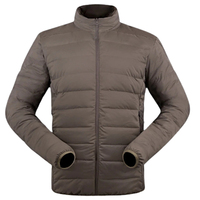 Veste matelassée OEM d'hiver pour homme, style streetwear décontracté de haute qualité, motif géométrique à pois, col montant, fermeture éclair imperméable sur le devant