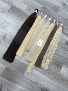 Trama de cabello humano a granel liso Natural Remy alineado con cutícula virgen de Vietnam de alta calidad disponible en tipo Flip-In - Product Image 4