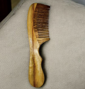 Peine de Madera Biodegradable con Logotipo Personalizado, con Dientes de Bambú, Juego de Cepillos para Masaje del Cuero Cabelludo, para el Cuidado de la Belleza y la Barba - Product Image 3