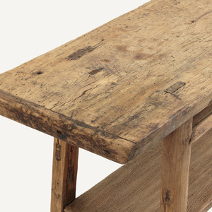 Mesa de consola Ligne de madera maciza americana de diseño vintage Mesa de madera para muebles de sala de estar Villa-Zole - Product Image 2