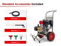 Nettoyeur haute pression à essence 6,5 CV 170 bars 2500 psi, Hidrolavadora, pour le nettoyage des grandes surfaces extérieures, l'entretien des pavés, pompe triplex