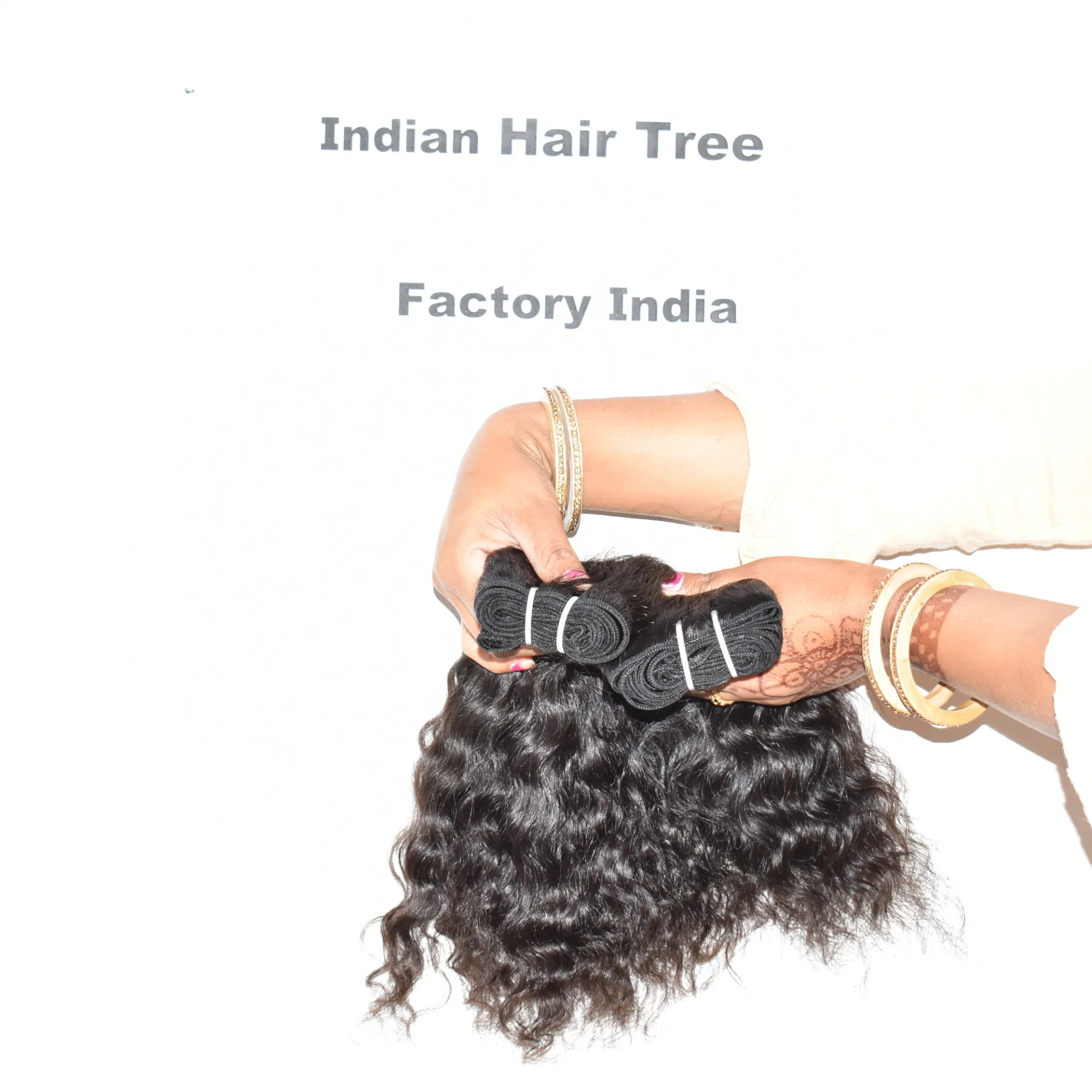 Extensions de cheveux indiens naturels bouclés, non traités, vierges, non traités, sans produits chimiques