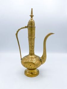 Marvelous Design Brass <b>Tea</b> Coffee <b>Pot</b> Handmade Kitchenware Brass Arabic Dallah Superior Quality Gold Color <b>Tea</b> <b>Pot</b> - Product Image 4