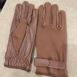 Gants en cuir et tissu de qualité supérieure pour hommes, élégants gants de conduite d'hiver avec sangle de poignet réglable - Product Image 4