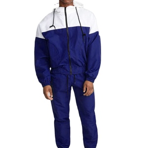 Custom Polyester Tracksuits Wind Breaker Nylon Jacket Tracksuit Jogger Track Suit <b>Zip</b> up Windbreaker Set for Men 2026 - Product Image 2