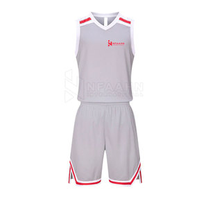 Conjuntos de ropa de baloncesto lisos personalizados hechos en Pakistán, uniforme deportivo transpirable para hombre a bajo precio - Product Image 1