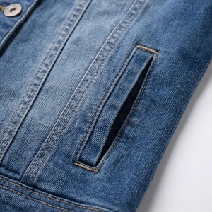 Chaqueta Vaquera Entallada para Mujer, Color Desteñido Personalizado, Tela Elástica, Detalles de Costura Elegantes, Atuendos Casuales, Moda Moderna - Product Image 5
