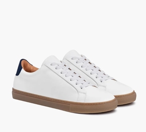 WYPEX Chaussures de course en cuir décontractées élégantes Baskets de marche légères et respirantes Fermeture à lacets Tendance de la mode à la mode - Product Image 1