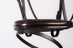 Handmade Luxury Horse Leather Bridle <b>Crystal</b> Brow Band Patent Noseband with Customization <b>Top</b> Indian Supplier's Durable Product - Product Image 6