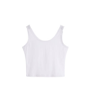 OEM personalizado chaleco Casual mujer Sideline Tank Crop Top personalizado Yoga gimnasio Fitness entrenamiento atlético ajustado camiseta sin mangas para las mujeres - Product Image 3