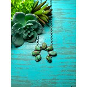 Collar de Plata de Ley y Turquesa de la Montaña Sonora de George Rios, Joyería de Moda en Capas - Product Image 1