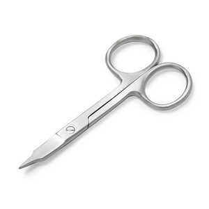 Tijeras para uñas con hoja curva de acero inoxidable, manicura, belleza, cutícula, herramientas para uñas, tijeras para cutículas de belleza pequeñas de plástico - Product Image 3