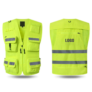 Chaleco de Seguridad Reflectante de Alta Visibilidad, Transpirable, de Algodón, para Trabajo de Construcción Industrial, Color Personalizado, Logotipo Personalizado - Product Image 3