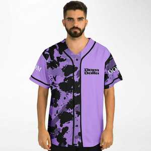 Design libre séchage rapide équipe sublimation imprimé personnalisé Baseball Jersey Sportswear uniforme Teamwear - Product Image 3