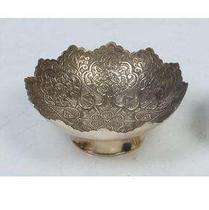 Tazón para Frutos Secos con Diseño Grabado, para Uso en la Cocina del Hogar, Acabado Plateado, Tazón para Servir Ensaladas de Frutas, Decoración de Mesa - Product Image 2