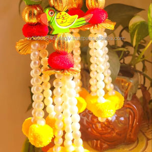 Estilo tradicional indio guirnalda flor pared pegatina Artificial Hortensia vid para decoraciones de fiesta función colgante - Product Image 1