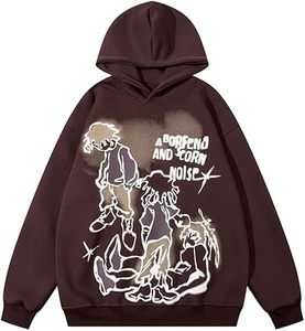Sweat à capuche pour femme, imprimé graphique, style streetwear, décontracté, ample, surdimensionné - Product Image 4