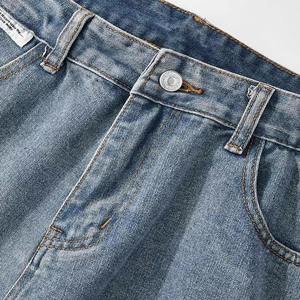 Pantalones Vaqueros de Mezclilla para Hombre, Ajustados, Elásticos, Estilo Urbano, Ligeros, Duraderos, Lavado Azul, Fabricante Mayorista - Product Image 6