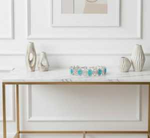 Bijoux en diamant américain à la mode blanc rhodium polonais AD Bracelet élégant à la mode fête porter des bijoux pour les femmes et les cadeaux - Product Image 3