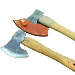 Hache tactique à manche en bois massif, hache à fendre le bois faite à la main pour le camping en plein air, tête en acier – Offre spéciale - Product Image 1
