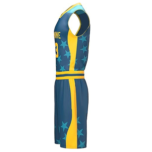 Uniforme de Baloncesto Transpirable de Poliéster al por Mayor, Conjunto de Entrenamiento Duradero sin Mangas con Técnicas de Sublimación Impresas 2026 - Product Image 2