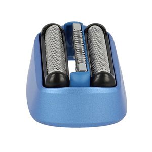 Cabezal de Repuesto para Afeitadora Eléctrica, Negro y Azul, con Cuchillas Dobles y Triples, para Uso Facial, Afeitadora Rotatoria, Lavable - Product Image 4
