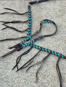 Headstall en cuir occidental de qualité supérieure avec design floral usiné à la main pour chevaux pour la formation et les spectacles de fournisseur indien - Product Image 2